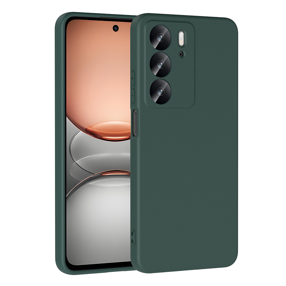Realme C75 Kılıf NXXA Mara Lansman Kapak - Koyu Yeşil