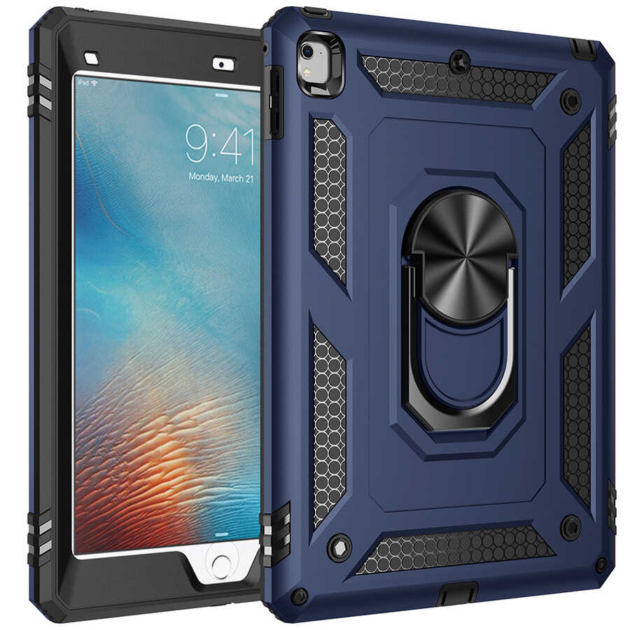 iPad 9.7 2017 (5.Nesil) - Uyumlu Uyumlu NXXA Tablet Vega Kapak-Mavi