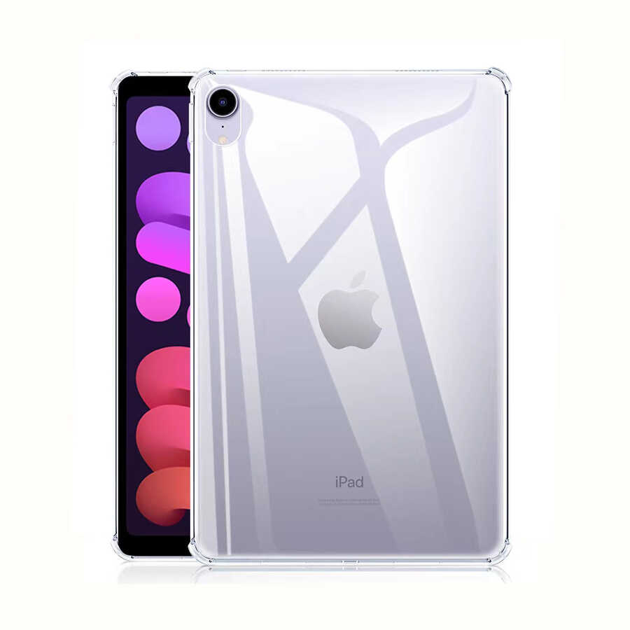iPad Mini 2021 (6.Nesil) - Uyumlu Uyumlu NXXA Tablet Nitro Anti Shock Silikon Kapak-Renksiz