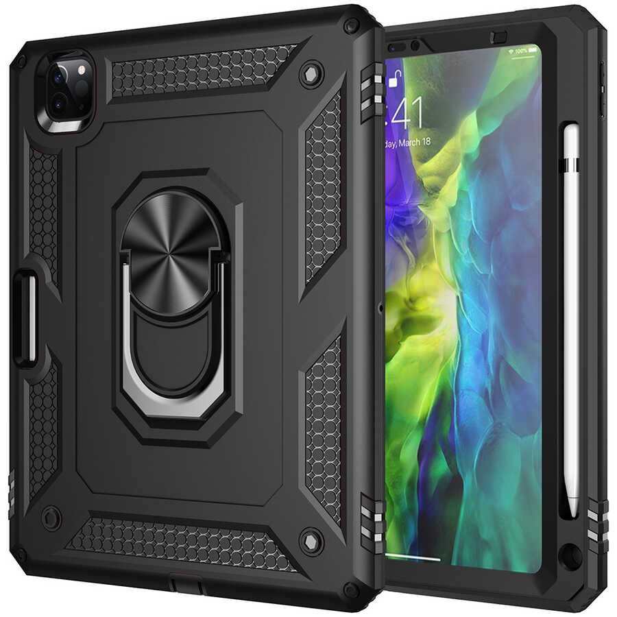 iPad Pro 3. nesil 11 inç - Uyumlu Uyumlu NXXA Tablet Vega Kapak-Siyah