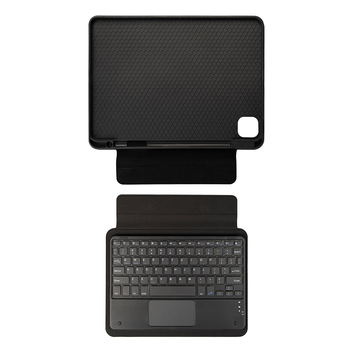 iPad Pro 12.9 2021 (5.Nesil)  Uyumlu NXXA Border Keyboard Bluetooh Bağlantılı Standlı Klavyeli Tablet 