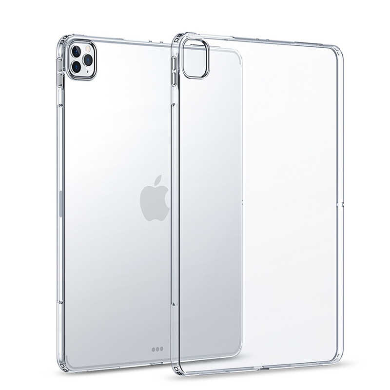 iPad Pro 12.9 Pro 2020 (4.Nesil) - Uyumlu Uyumlu NXXA Tablet Süper Silikon Kapak-Renksiz