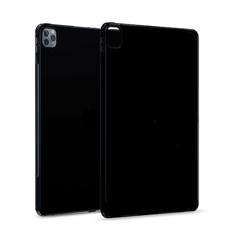 iPad Pro 12.9 Pro 2020 (4.Nesil) - Uyumlu Uyumlu NXXA Tablet Süper Silikon Kapak-Siyah