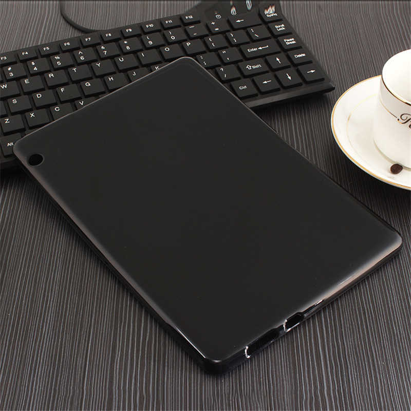 MatePad T5 10  Uyumlu NXXA Tablet Süper Silikon Kapak-Siyah