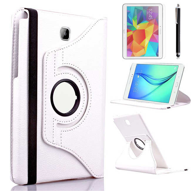 Galaxy Tab A T580 10.1 Uyumlu NXXA Dönebilen Standlı Kılıf-Beyaz