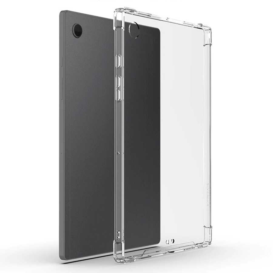 Galaxy Tab A8 10.5 SM-X200 (2021) Kılıf Uyumlu NXXA Tablet Nitro Anti Shock Silikon Kapak-Renksiz