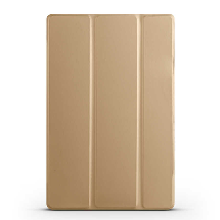 Galaxy Tab A8 10.5 SM-X200 (2021)  Uyumlu NXXA Smart Cover Standlı 1-1 Kılıf-Gold
