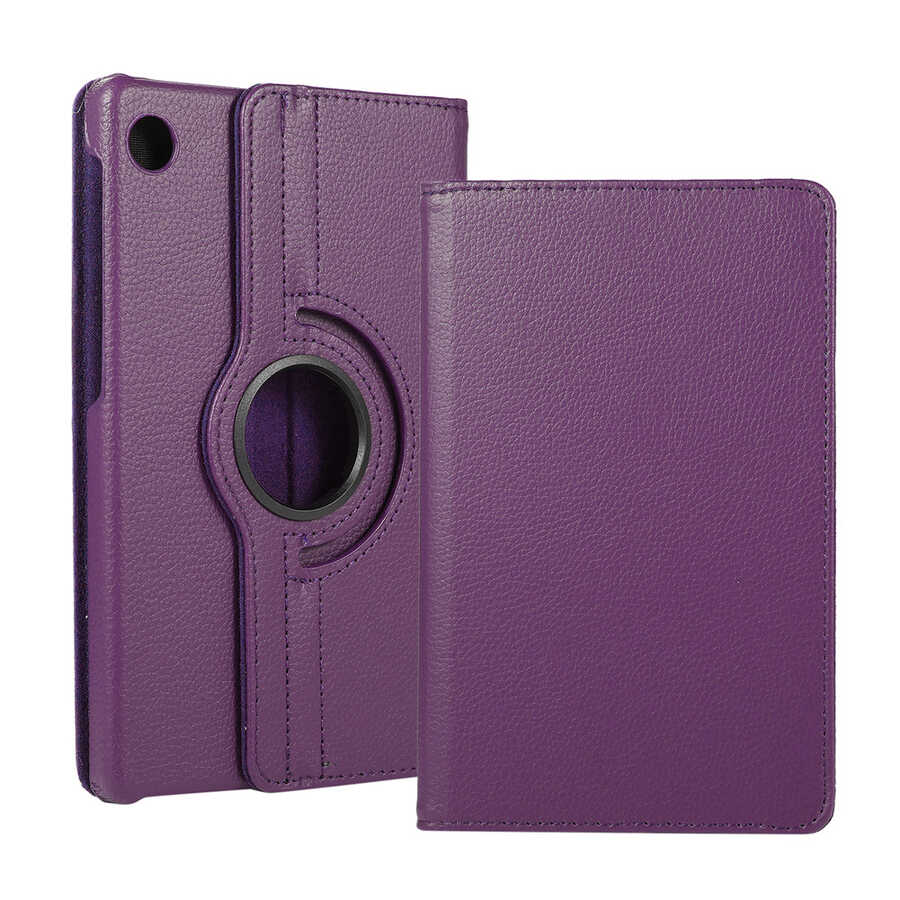 Lenovo Tab M10 Plus TBTB-128F 3. Jenerasyon Uyumlu NXXA Dönebilen Standlı Kılıf-Mor