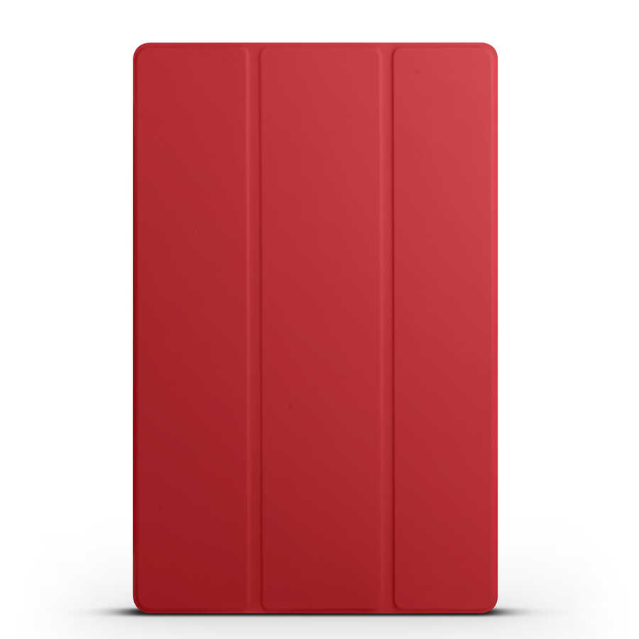 Galaxy Tab S8 Ultra SM-X900  Uyumlu NXXA Smart Cover Standlı 1-1 Kılıf-Kırmızı