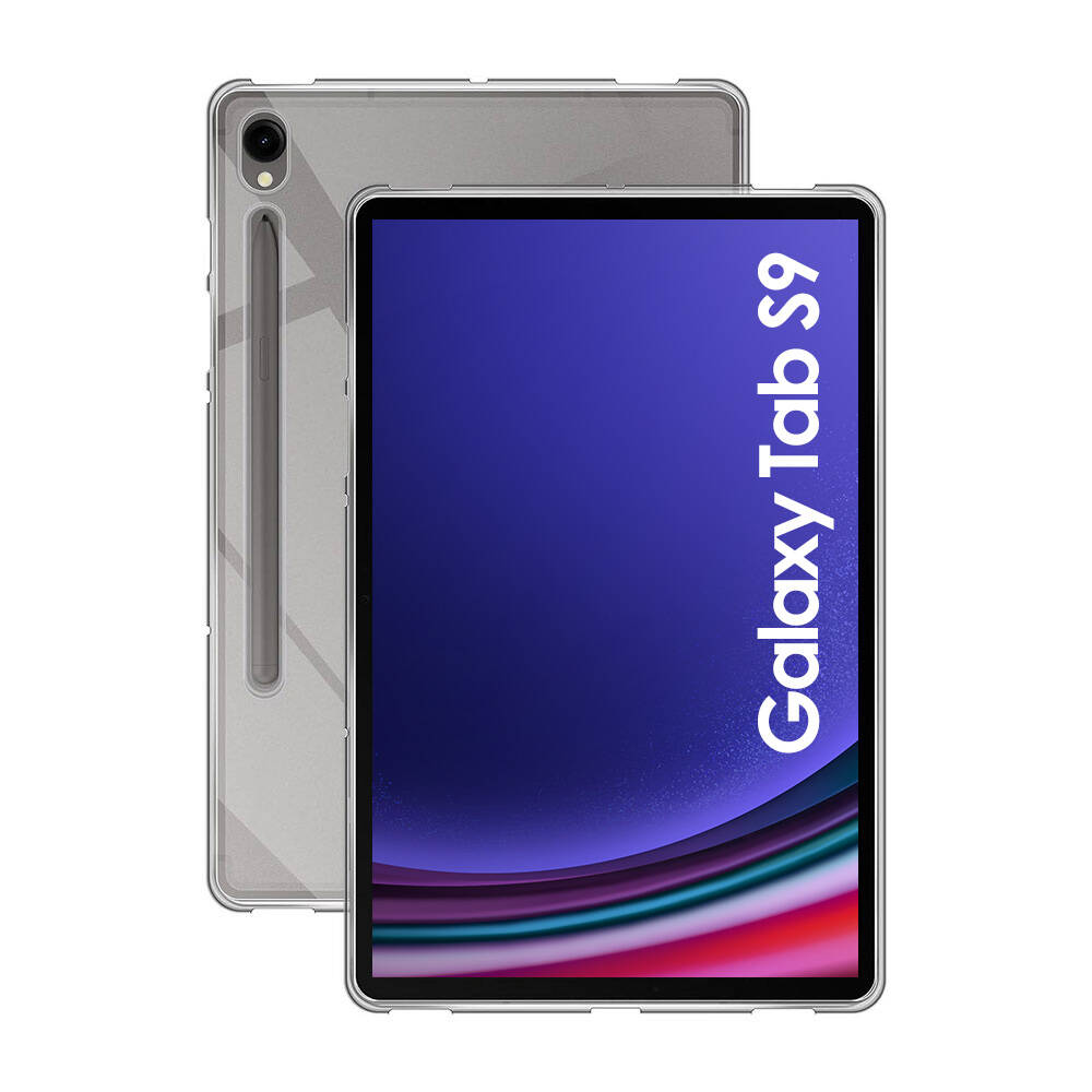 Galaxy Tab S9 Kılıf  Uyumlu NXXA Tablet Süper Silikon Kapak-Renksiz