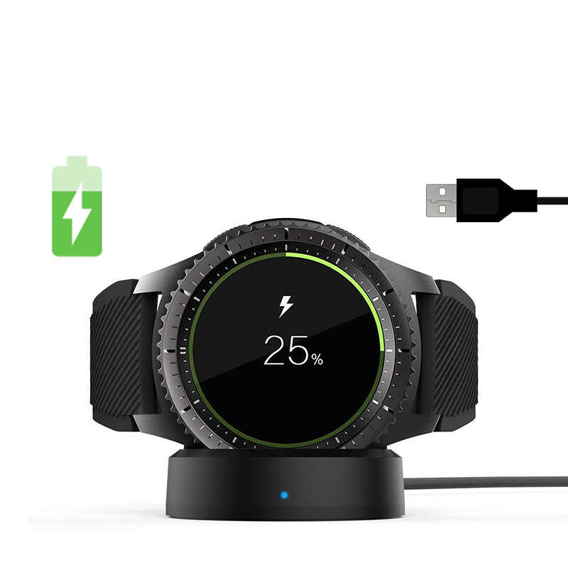 Siyah Gear S3 Usb Şarj Kablosu