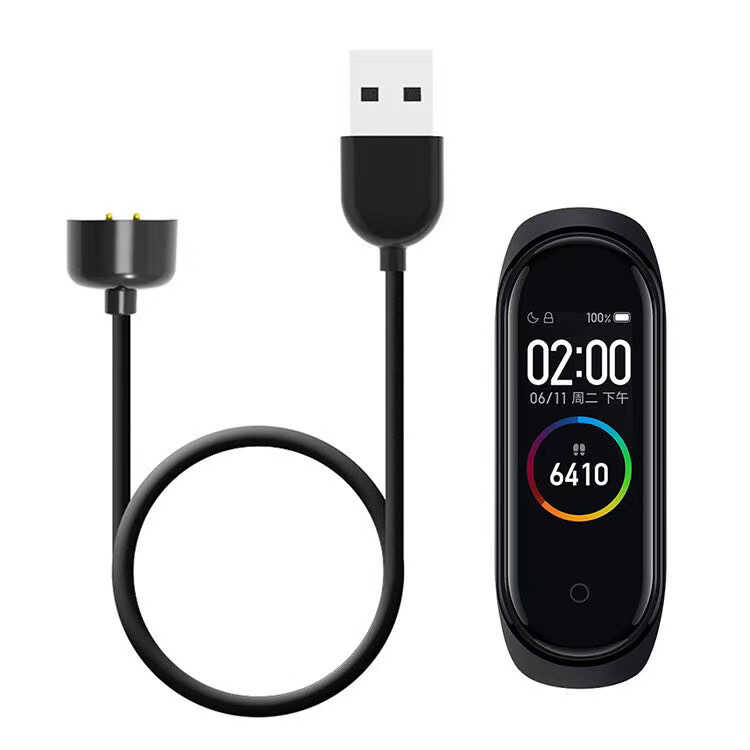 Siyah Xiaomi Mi Band 5 Usb Şarj Kablosu