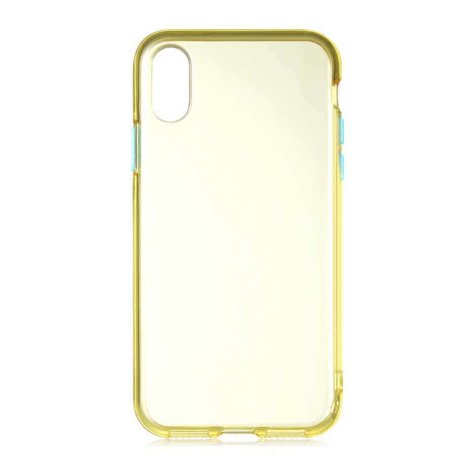 iPhone XS 5.8 Uyumlu NXXA Bistro Kapak-Sarı