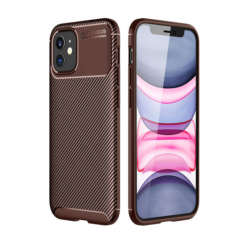 iPhone 12 Mini Uyumlu NXXA Negro Silikon Kapak-Kahverengi