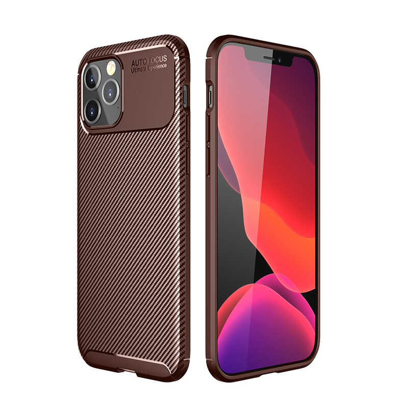 iPhone 12 Pro Max Uyumlu NXXA Negro Silikon Kapak-Kahverengi
