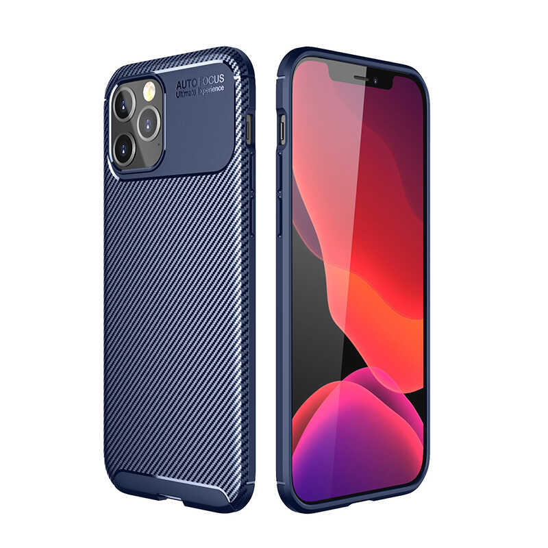 iPhone 12 Pro Max Uyumlu NXXA Negro Silikon Kapak-Lacivert