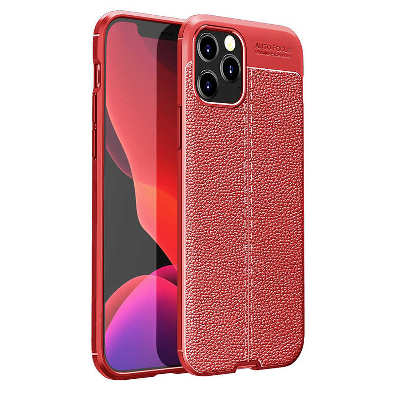 iPhone 12 Pro Uyumlu NXXA Niss Silikon Kapak-Kırmızı