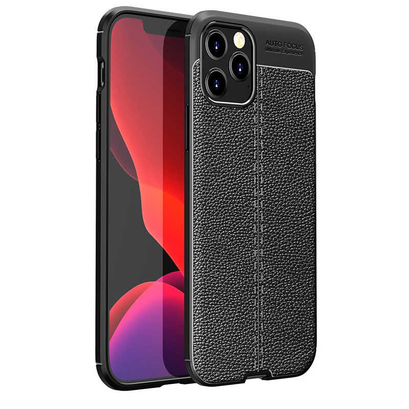 iPhone 12 Pro Max Uyumlu NXXA Niss Silikon Kapak-Siyah