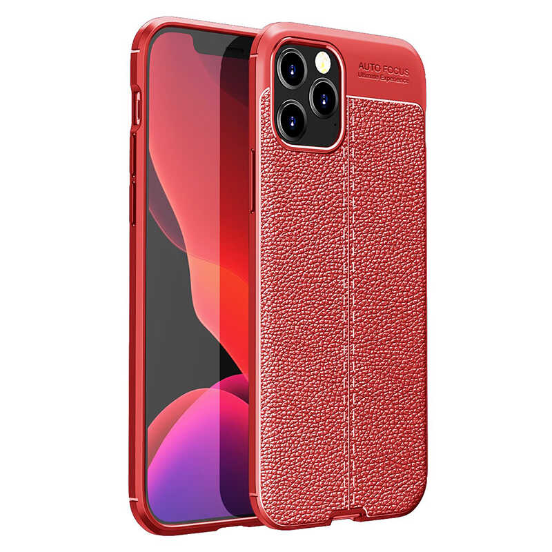 iPhone 12 Pro Max Uyumlu NXXA Niss Silikon Kapak-Kırmızı
