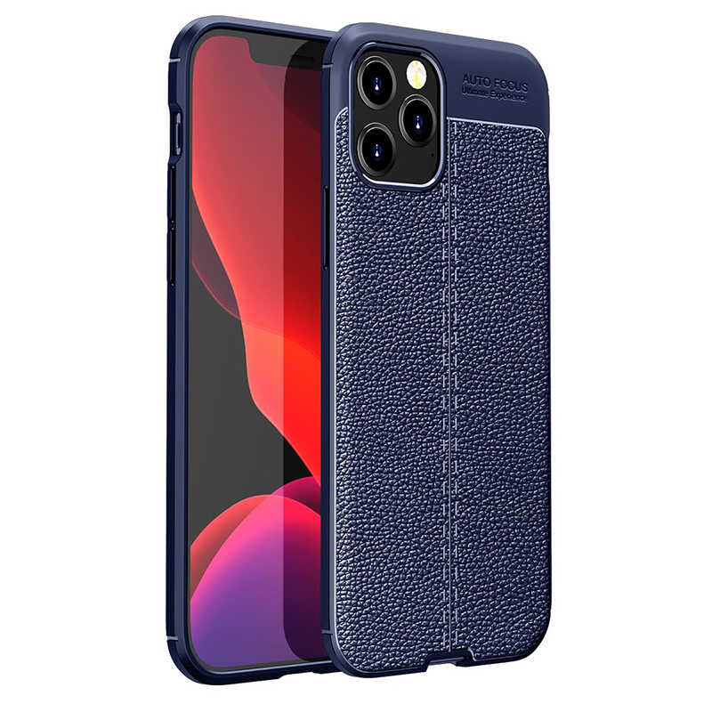 iPhone 12 Pro Max Uyumlu NXXA Niss Silikon Kapak-Lacivert