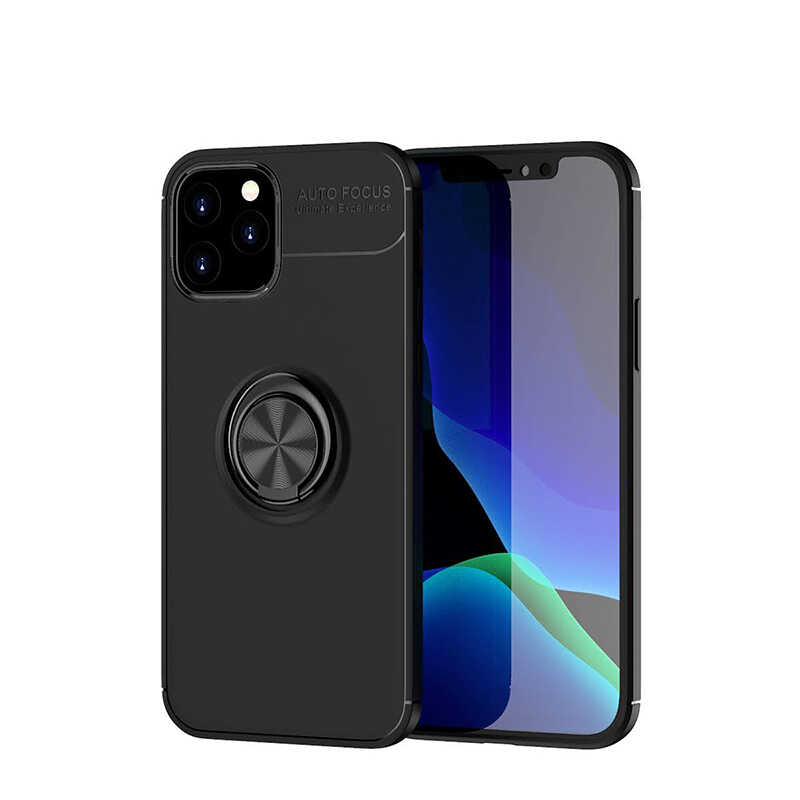 iPhone 12 Pro Max Uyumlu NXXA Ravel Silikon Kapak-Siyah