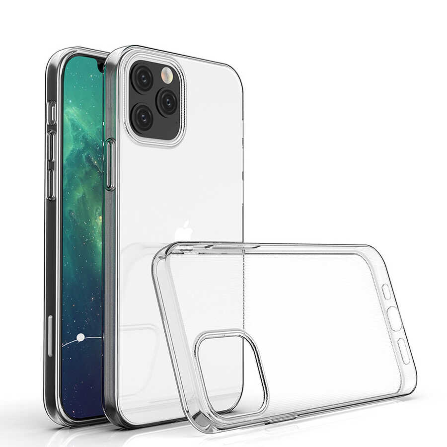 iPhone 12 Pro Uyumlu NXXA Süper Silikon Kapak-Renksiz