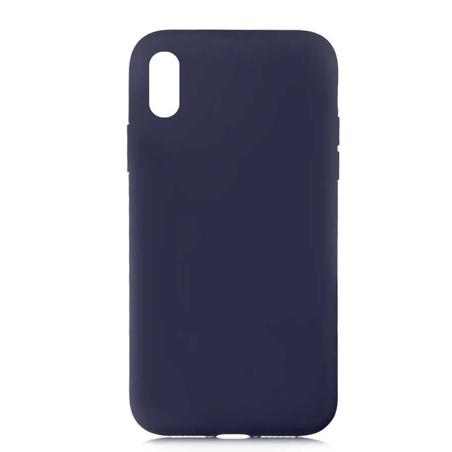 iPhone X Uyumlu NXXA LSR LaAAKan Kapak-Lacivert
