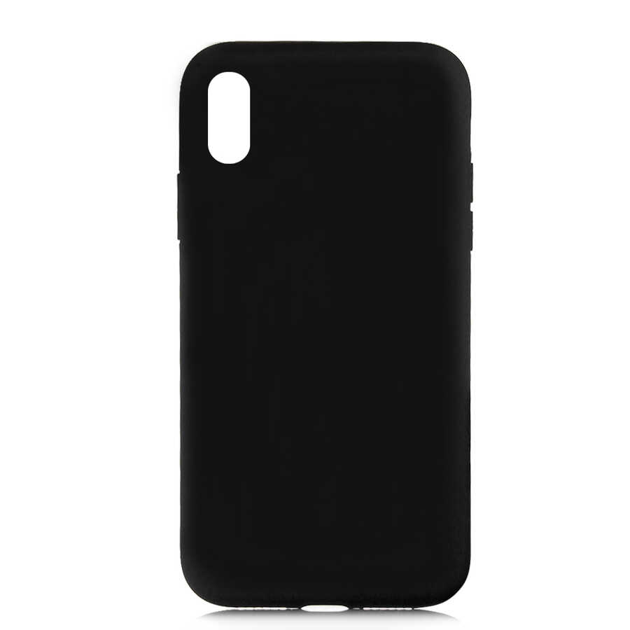 iPhone XS Max 6.5 Uyumlu NXXA LSR LaAAKan Kapak-Siyah