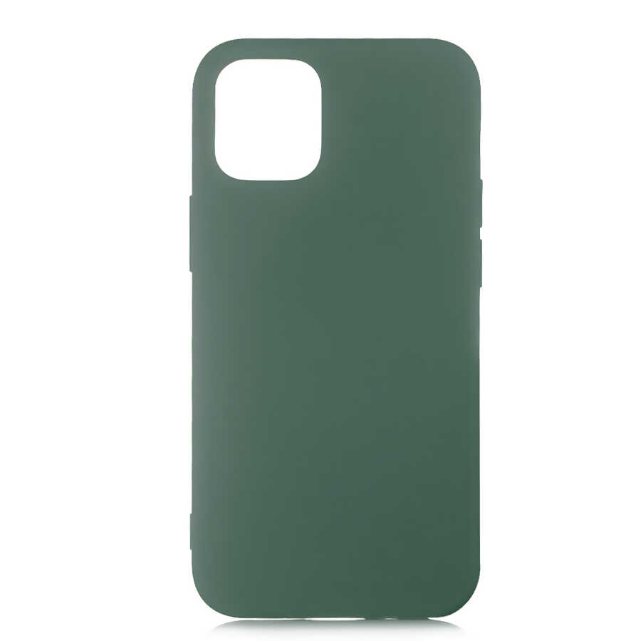 iPhone 12 Mini Uyumlu NXXA LSR LaAAKan Kapak-Koyu Yeşil