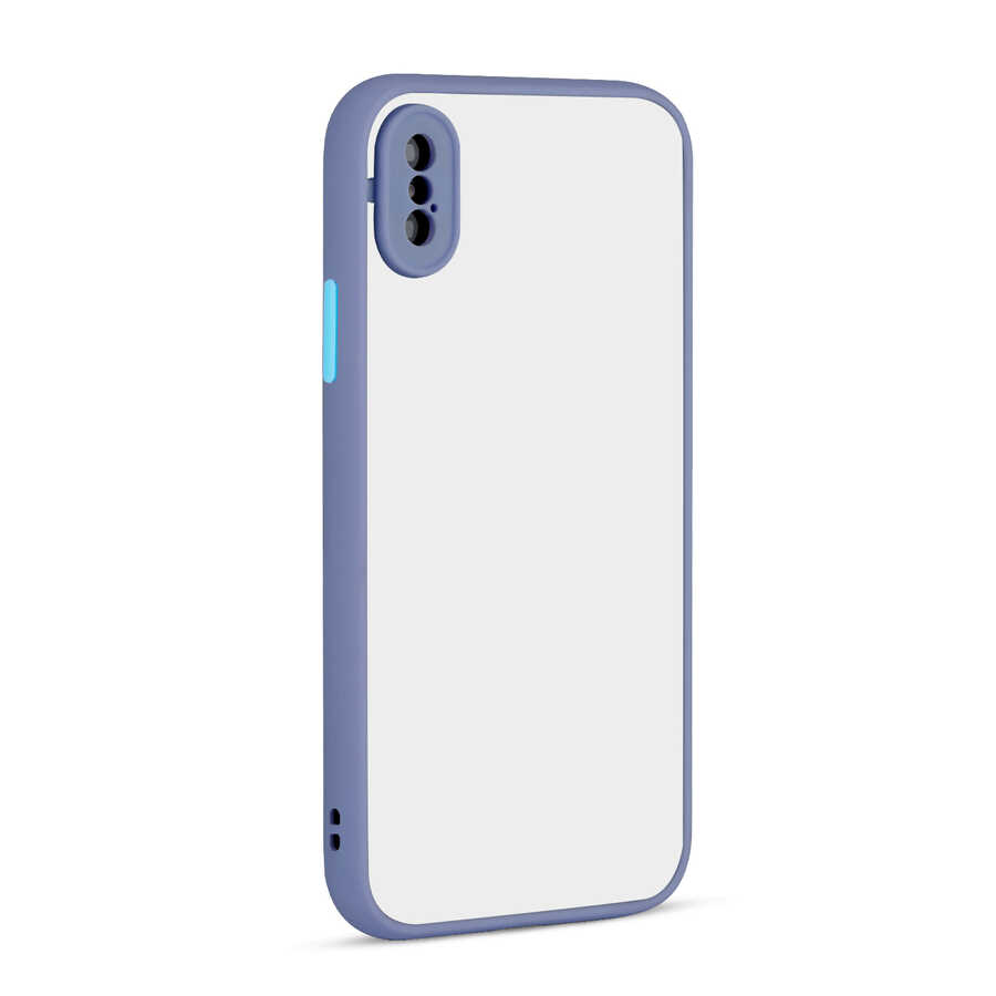 iPhone XS 5.8 Uyumlu NXXA Hux Kapak-Mor