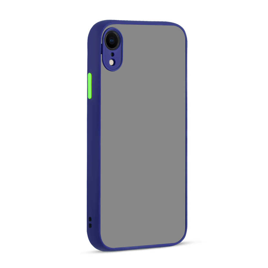 iPhone XR 6.1 Uyumlu NXXA Hux Kapak-Lacivert