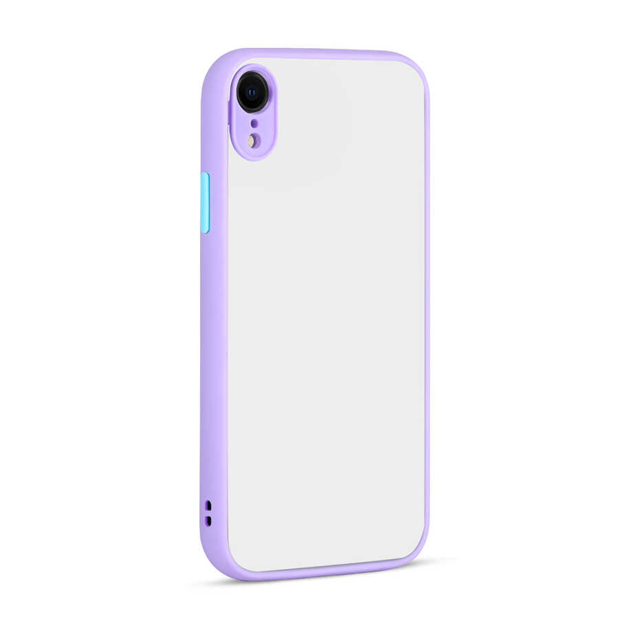 iPhone XR 6.1 Uyumlu NXXA Hux Kapak-Lila
