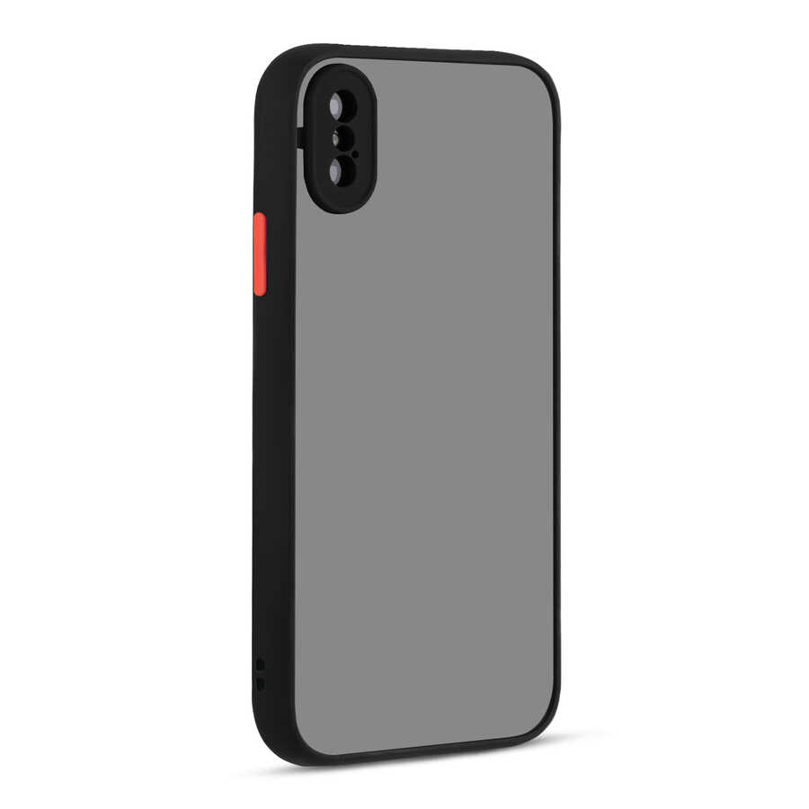 iPhone XS Max 6.5 Uyumlu NXXA Hux Kapak-Siyah
