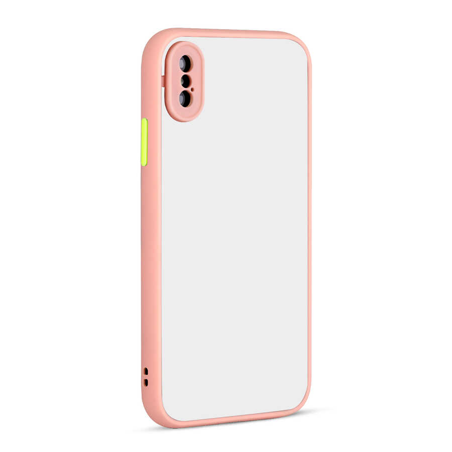 iPhone XS Max 6.5 Uyumlu NXXA Hux Kapak-Pembe