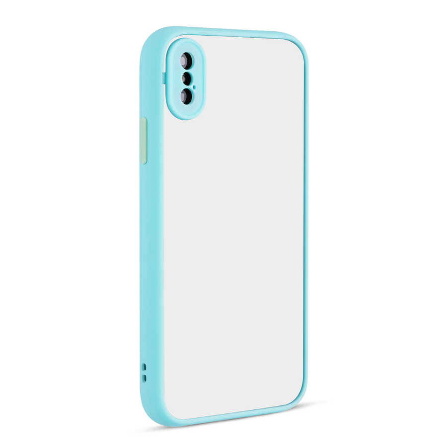 iPhone XS Max 6.5 Uyumlu NXXA Hux Kapak-Turkuaz