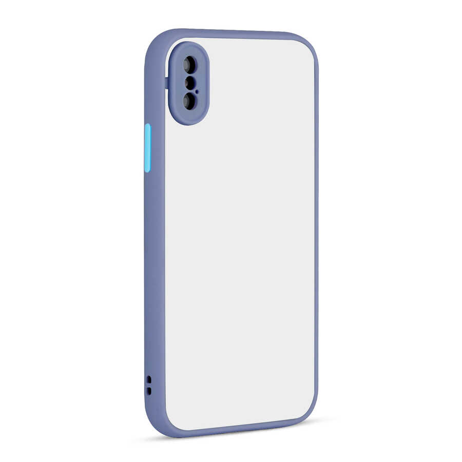 iPhone XS Max 6.5 Uyumlu NXXA Hux Kapak-Mor