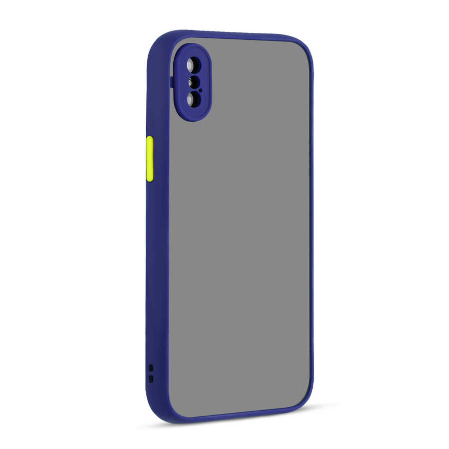 iPhone XS Max 6.5 Uyumlu NXXA Hux Kapak-Lacivert