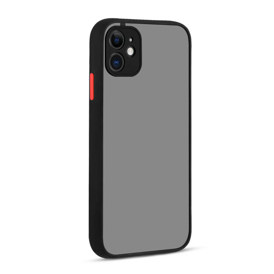 iPhone 11 Uyumlu NXXA Hux Kapak-Siyah