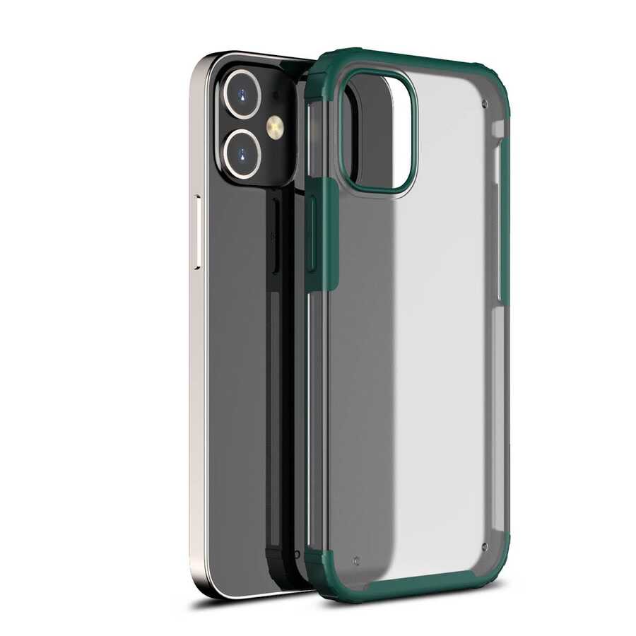 iPhone 12 Mini Uyumlu NXXA Volks Kapak-Koyu Yeşil
