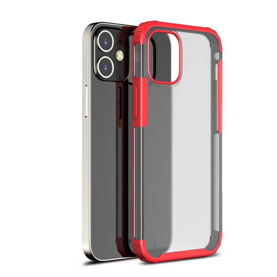 iPhone 12 Uyumlu NXXA Volks Kapak-Kırmızı