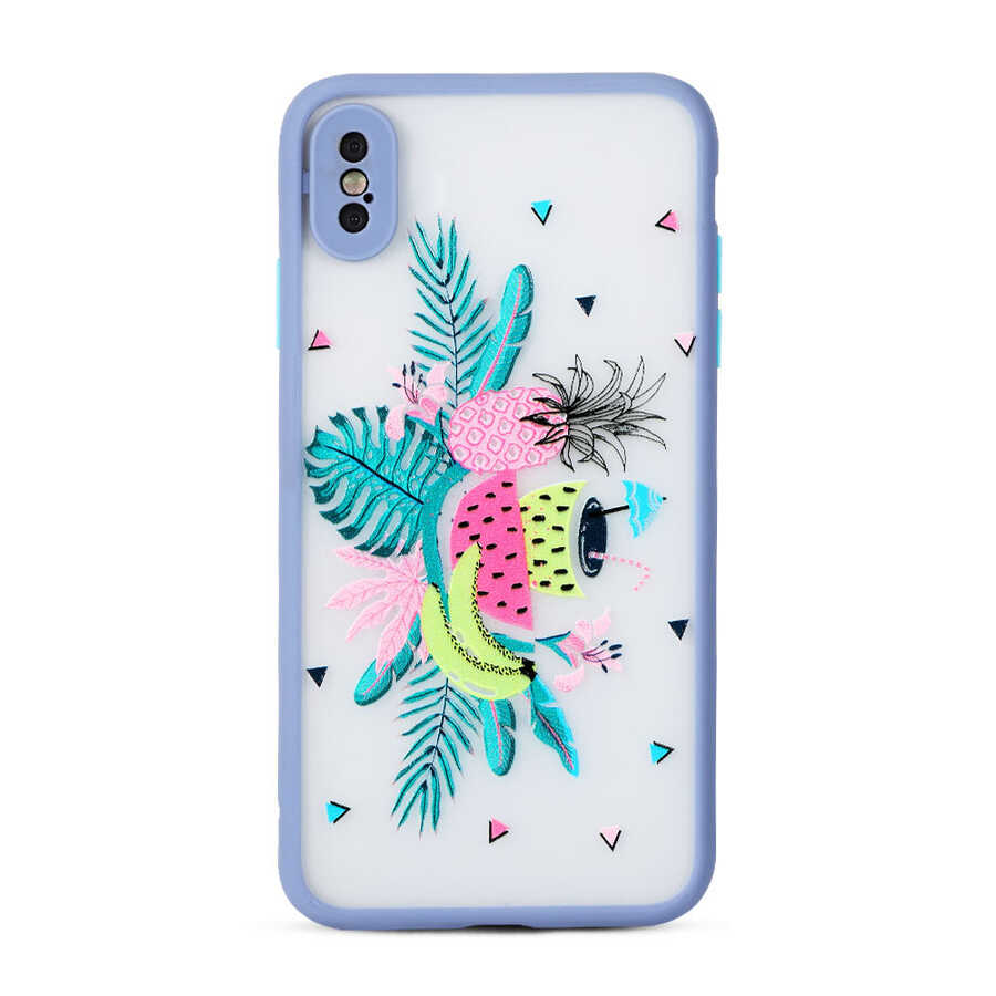 iPhone XS 5.8 Uyumlu NXXA Fily Kapak-Mor