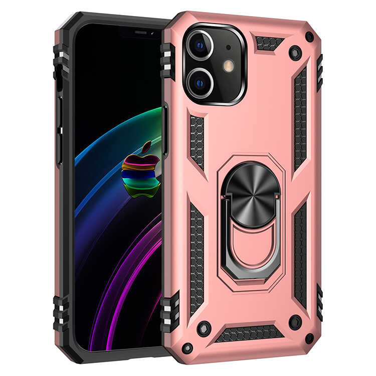 iPhone 12 Mini Uyumlu NXXA Vega Kapak-Rose Gold