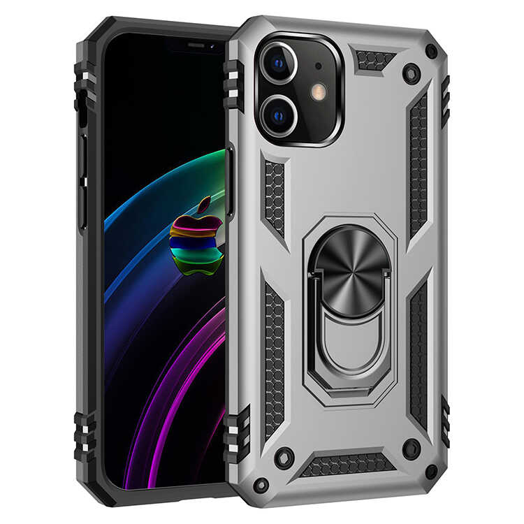 iPhone 12 Mini Uyumlu NXXA Vega Kapak-Gri