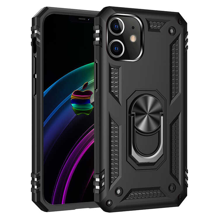 iPhone 12 Uyumlu NXXA Vega Kapak-Siyah