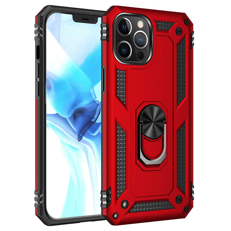 iPhone 12 Pro Uyumlu NXXA Vega Kapak-Kırmızı