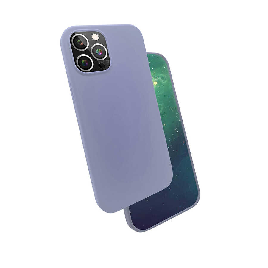iPhone 12 Pro Max Uyumlu NXXA Silk Silikon-Lila