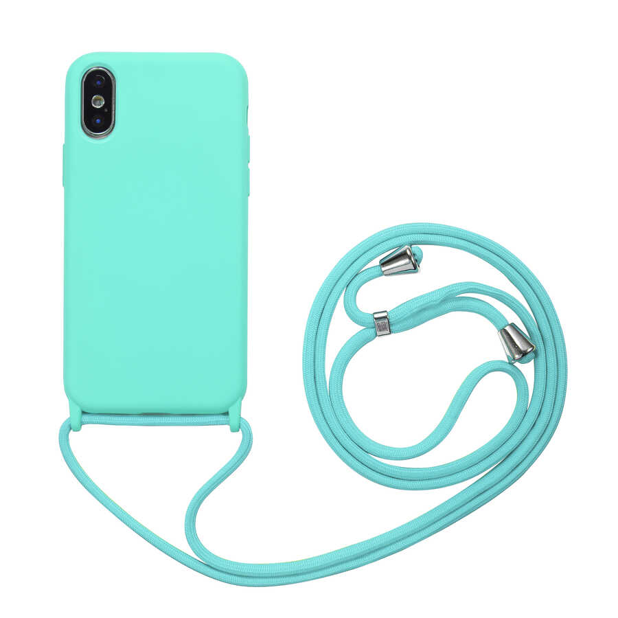 iPhone X Uyumlu NXXA Ropi Kapak-Turkuaz