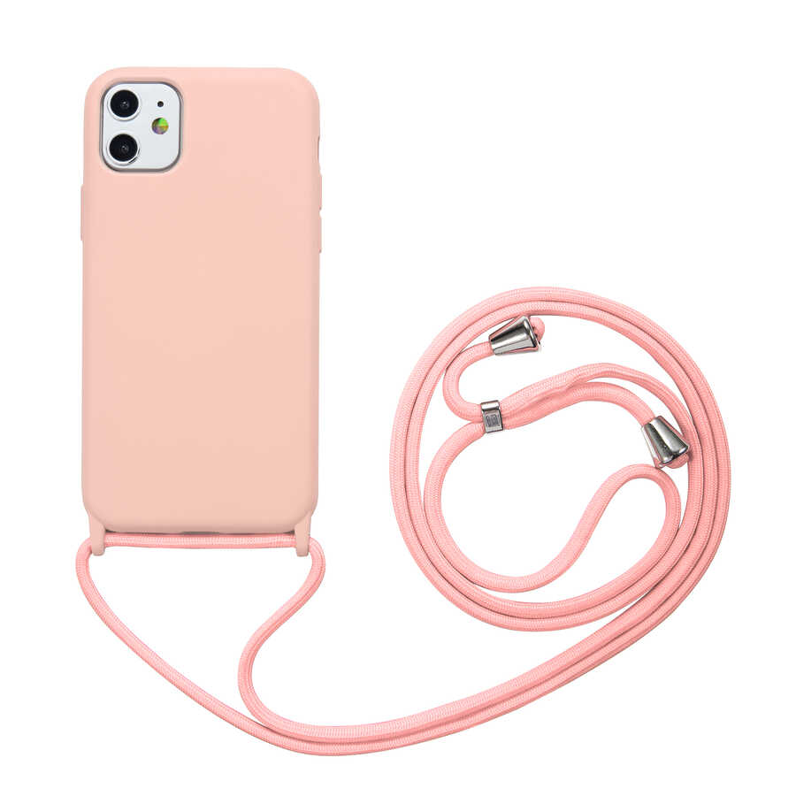 iPhone 11 Kılıf NXXA Ropi Kapak-Pembe Açık