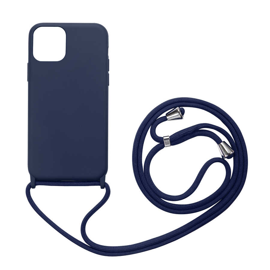 iPhone 12 Pro Max Uyumlu NXXA Ropi Kapak-Lacivert