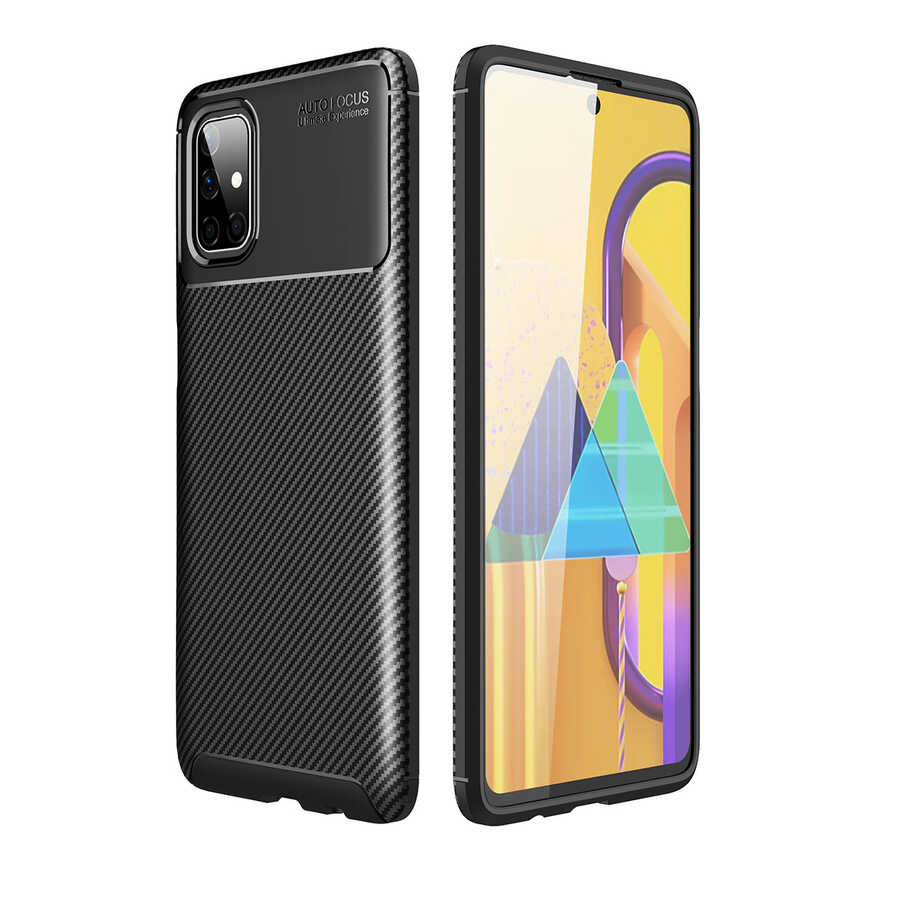 Galaxy M51 Kılıf NXXA Negro Silikon Kapak-Siyah